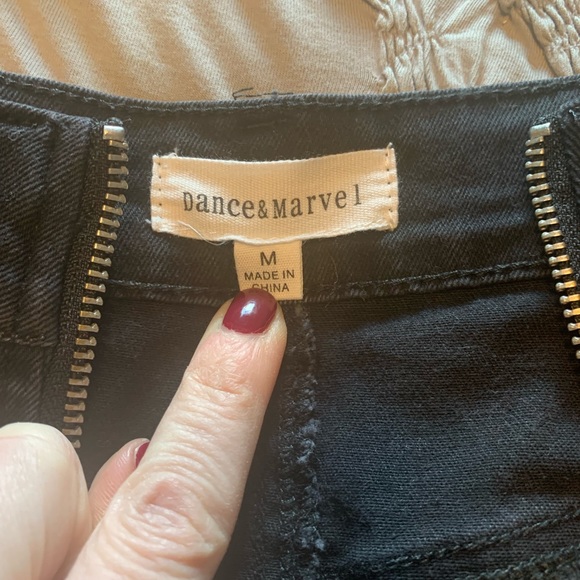 Dance & Marvel black denim skirt, size M. - Picture 5 of 6